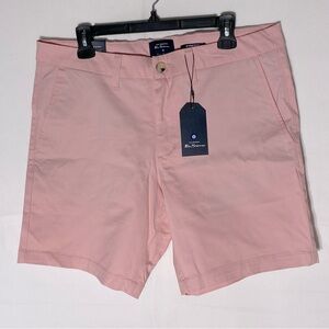 Ben Sherman Light Pink Regular Fit Casual Shorts 34W NWT